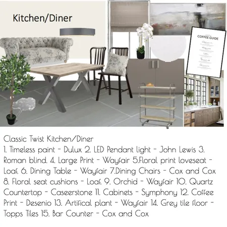 Kitchen Diner Interior Design Mood Board by Daniellerobo on Style Sourcebook