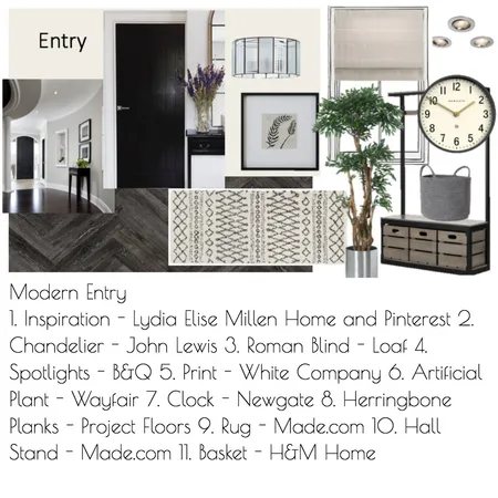 Modern Entry Interior Design Mood Board by Daniellerobo on Style Sourcebook