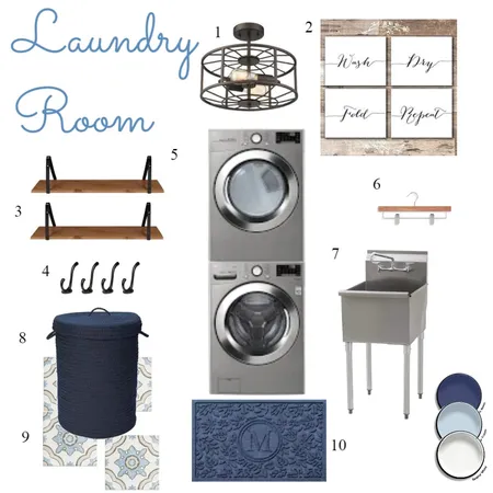 IDI Module 9 - Laundry Room Interior Design Mood Board by cynthiaknight on Style Sourcebook