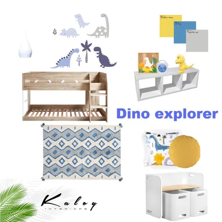 Dino Explorer Interior Design Mood Board by Kaloy on Style Sourcebook
