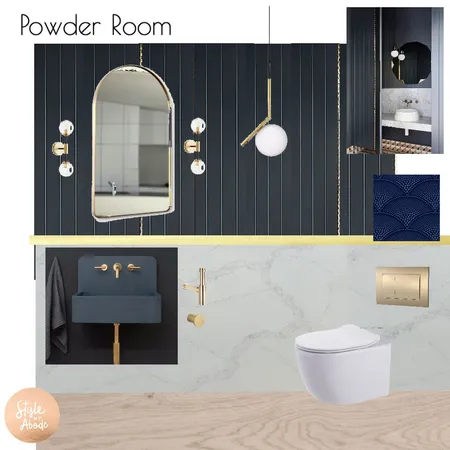 Luxe Powder Room Interior Design Mood Board by Style My Abode Ltd on Style Sourcebook