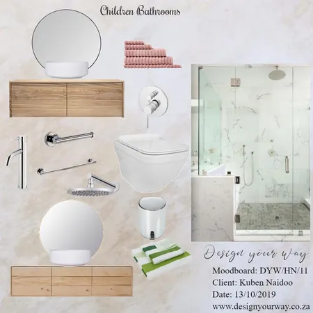 House Naidoo - Children Bathrooms Interior Design Mood Board by Mariska Steenkamp on Style Sourcebook