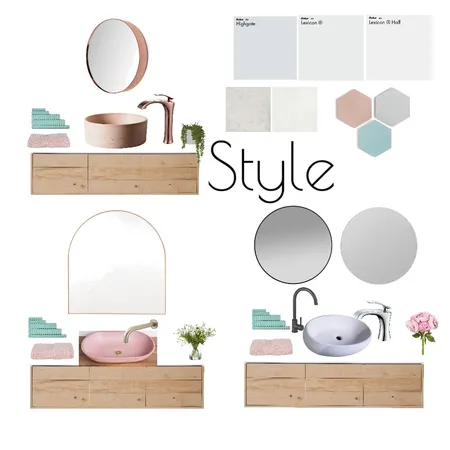 Ensuite x 3 Interior Design Mood Board by SarahPilko on Style Sourcebook