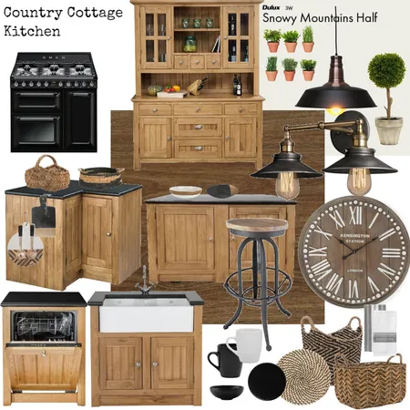 Country Cottage Kitchen Interior Design Mood Board by Jo Laidlow on Style Sourcebook