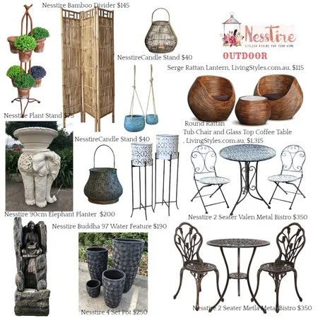 OUTDOOR Interior Design Mood Board by nesstire on Style Sourcebook