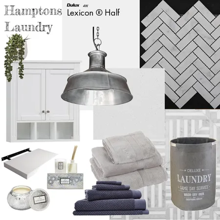 Hamptons Laundry Interior Design Mood Board by Jo Laidlow on Style Sourcebook