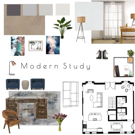 Mod 9- Study Interior Design Mood Board by GillianD on Style Sourcebook