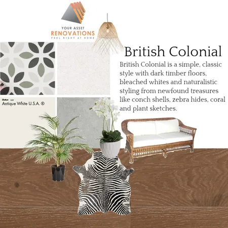 YAR British Colonial Interior Design Mood Board by mooloolaba_lifestyle on Style Sourcebook