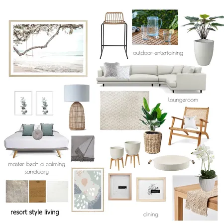 resort style living Interior Design Mood Board by The Property Stylists & Co on Style Sourcebook