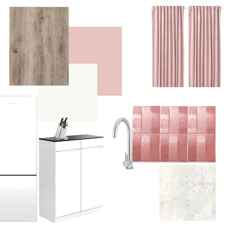 white-pink kitchen Interior Design Mood Board by Holi Home on Style Sourcebook