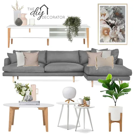Living Room styling Interior Design Mood Board by Thediydecorator on Style Sourcebook