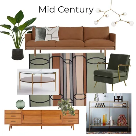 Mid Century Interior Design Mood Board by Nkdesign on Style Sourcebook