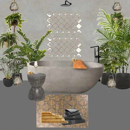 Outdoor Bath Interior Design Mood Board by Jo Laidlow on Style Sourcebook
