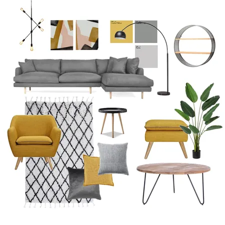Yellow living room Interior Design Mood Board by marklavelle on Style Sourcebook