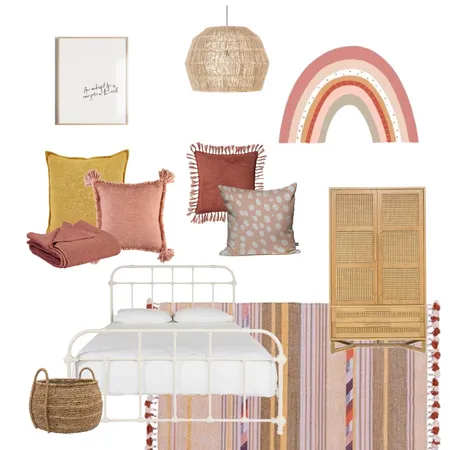 Boho kids room Interior Design Mood Board by juliecowleyinteriors on Style Sourcebook