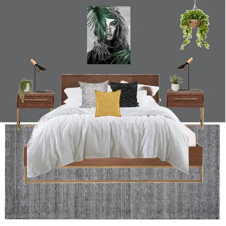 Industrial Bedroom Interior Design Mood Board by inspiredquarters on Style Sourcebook