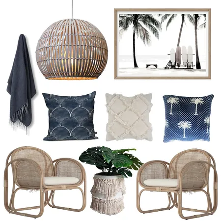 Beach Shack Interior Design Mood Board by Six Pieces Interior Design  Qualified Interior Designers, 3D and 2D Elevations on Style Sourcebook