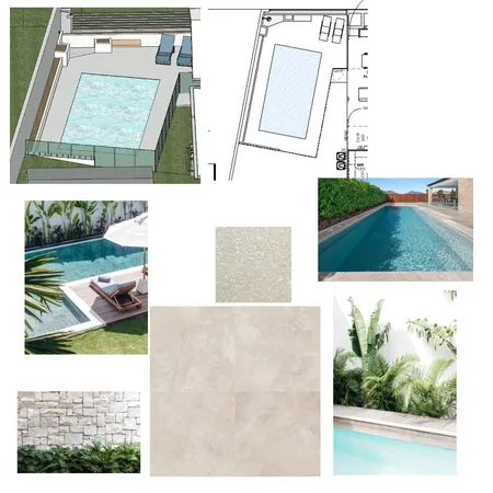 Pool Area Interior Design Mood Board by ChMky on Style Sourcebook