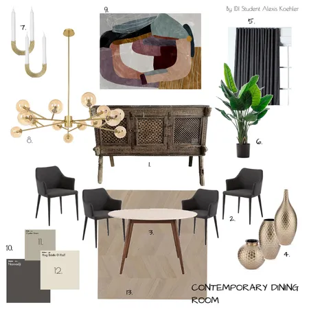 Dining Room Interior Design Mood Board by AlexisK on Style Sourcebook