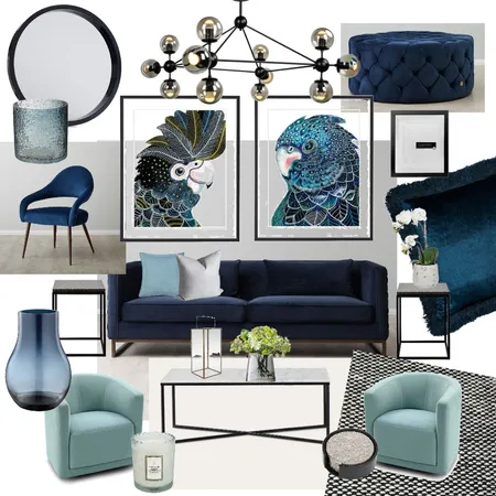 Blue Crush + Industrial Luxe Interior Design Mood Board by The_Fitness_Foodie on Style Sourcebook