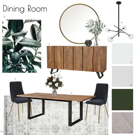 Dining Room #3 Interior Design Mood Board by madzgartside on Style Sourcebook