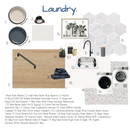 Laundry MB 1 Interior Design Mood Board by AshJayne on Style Sourcebook