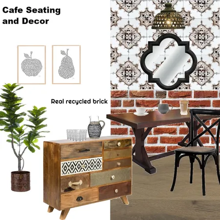 Cafe Seating and Decor Interior Design Mood Board by Jo Laidlow on Style Sourcebook