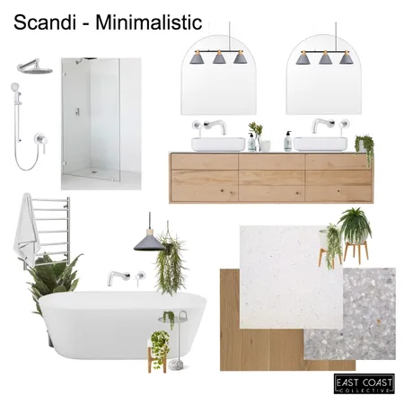 Scandi Minimalist Bathroom Interior Design Mood Board by East Coast Collective on Style Sourcebook