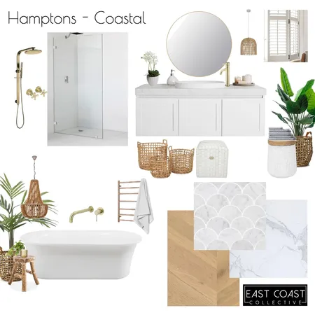Hamptons Coastal Bathroom Interior Design Mood Board by East Coast Collective on Style Sourcebook