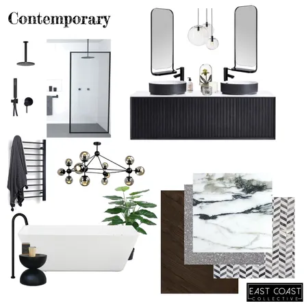 Contemporary Bathroom Interior Design Mood Board by East Coast Collective on Style Sourcebook
