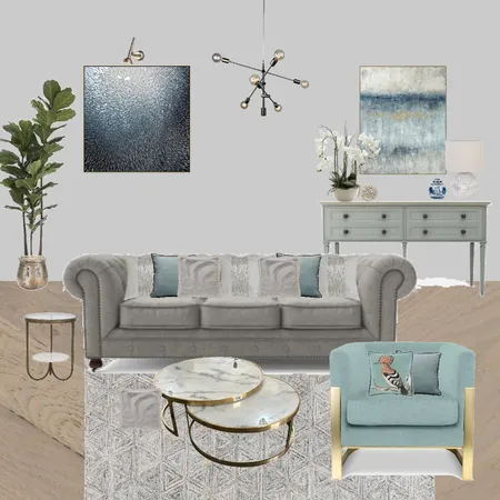 Living with the Blues Interior Design Mood Board by Jo Laidlow on Style Sourcebook