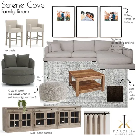 Serene Cove - Family Room Interior Design Mood Board by kardiniainteriordesign on Style Sourcebook