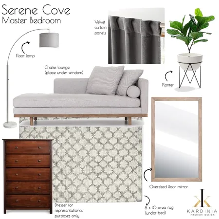 Serene Cove - Master Bedroom Interior Design Mood Board by kardiniainteriordesign on Style Sourcebook