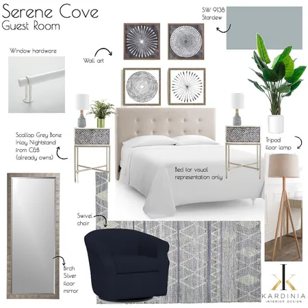 Serene Cove - Guest Room Interior Design Mood Board by kardiniainteriordesign on Style Sourcebook