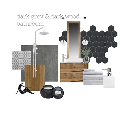 dark bathroom Interior Design Mood Board by penzorsi on Style Sourcebook