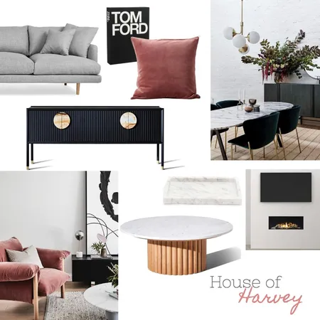 House of Harvey Interior Design Mood Board by littlemissapple on Style Sourcebook