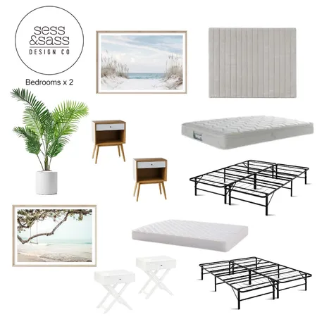 LOURDES/55 - Bedrooms x 2 Interior Design Mood Board by Habitat_by_Design on Style Sourcebook