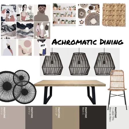 Dining Room achromatic Interior Design Mood Board by denisek on Style Sourcebook