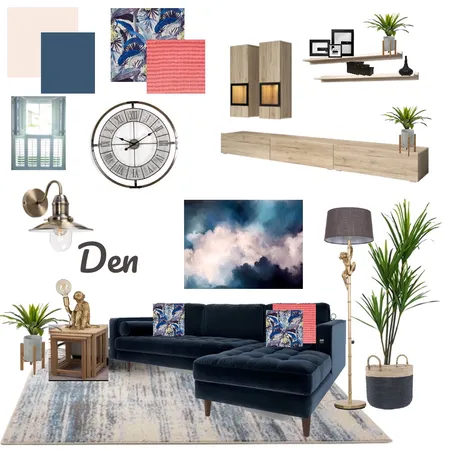 Mod 8 - Den Interior Design Mood Board by HelenGriffith on Style Sourcebook
