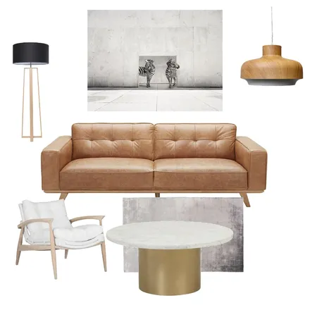 Tan leather sofa Interior Design Mood Board by mjdesignr on Style Sourcebook