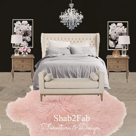 Moody Floral Bedroom Interior Design Mood Board by Shab2Fab on Style Sourcebook