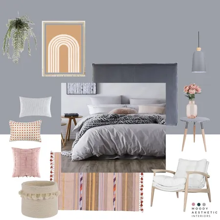 Calm Bedroom Interior Design Mood Board by Moody Aesthetic Interiors on Style Sourcebook