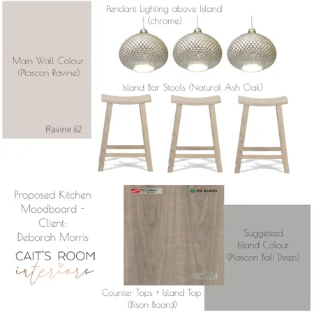Deborah Morris - Kitchen Moodboard Interior Design Mood Board by caitsroom on Style Sourcebook