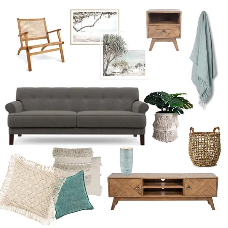 Pottsville 1 BR Unit_Living Room Interior Design Mood Board by Elabana Property Styling on Style Sourcebook