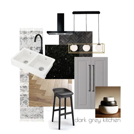 dark grey kitchen Interior Design Mood Board by penzorsi on Style Sourcebook