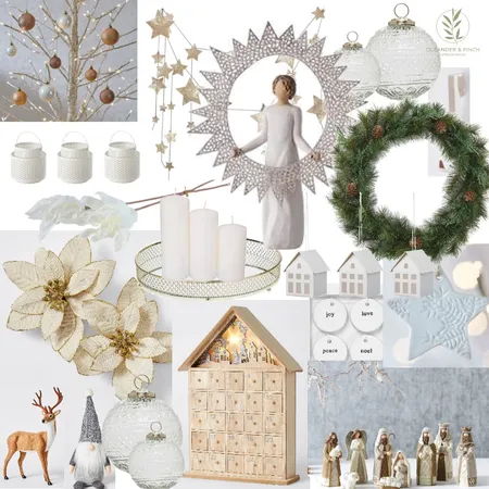 natural scandi christmas Interior Design Mood Board by Oleander & Finch Interiors on Style Sourcebook