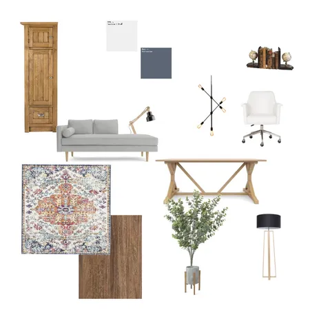 Modern Farmhouse Office Interior Design Mood Board by kgiff147 on Style Sourcebook