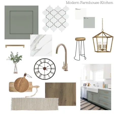 Modern Farmhouse Kitchen Interior Design Mood Board by kgiff147 on Style Sourcebook