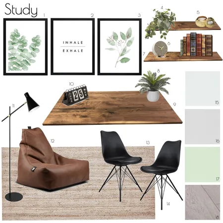 Study Interior Design Mood Board by madzgartside on Style Sourcebook