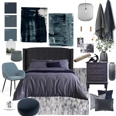 Moody blues Interior Design Mood Board by Oleander & Finch Interiors on Style Sourcebook